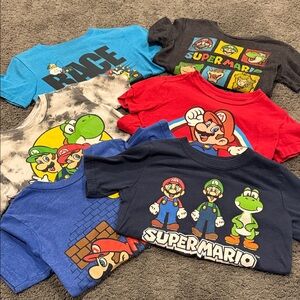 Nintendo Kids Graphic T-Shirts Lot